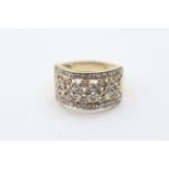 9ct gold diamond dress ring (3.5g)