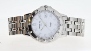 RAYMOND WEIL TANGO, approx 34mm white dial with Roman Numeral hour marker, date aperture at 3 o'