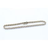 9ct gold diamond tennis bracelet (5.8g)