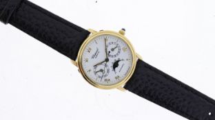 CHOPARD LUNA D'ORO 18CT CALANDER MOONPHASE AUTOMATIC REFERENCE 1137, white dial with Roman numerals,