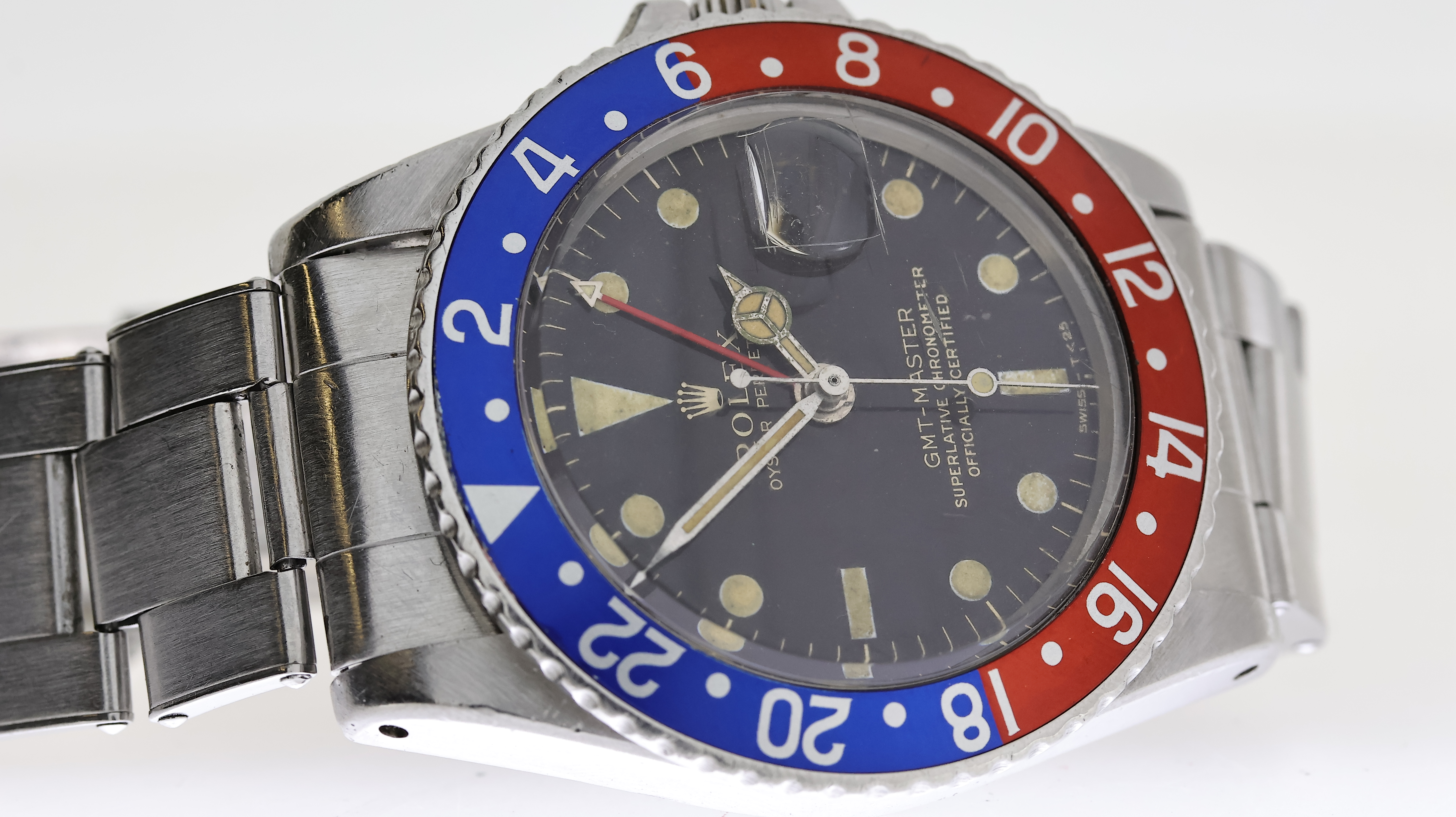 ROLEX GMT MASTER 'PEPSI' REFERENCE 1675 WITH BOX AND PAPERS 1965 - Image 4 of 5