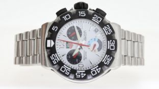 TAG HEUER X FORMULA 1 PROFESSIONAL CHRONOGRAPH REF CAC1111-0 W/BOX, approx 40mm white dial with