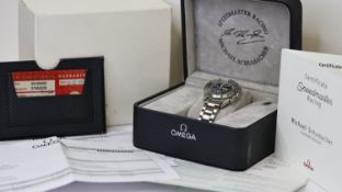 OMEGA SPEEDMASTER RACING MICHAEL SCHUMACHER BOX AND PAPERS 2005