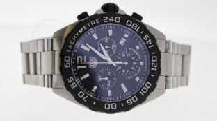 TAG HEUER FORMULA 1 REFERENCE CAZ1010, black dial, three sub dials, black outer bezel, 45mm case inc