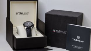 TAG HEUER FORMULA 1 REFERENCE CAZ1010, black dial, three sub dials, black outer bezel, 45mm case inc