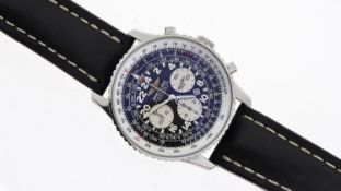 BREITLING NAVITIMER COSMONAUTE REFERENCE A22322 W/ PAPERS 2008, circular black dial with arabic