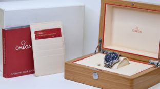 OMEGA SEAMASTER PROFESSIONAL WITH BOX AND PAPERS REFERENCE 212.30.41.20.03.001, BLUE DIAL WITH