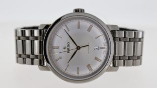 RADO AUTOMATIC DIAMASTER CERAMIC REFERENCE 763.0806.3, silver dial, rose Roman numerals and hands,