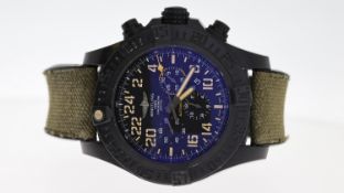 BREITLING AVENGER CHRONOMETER AUTOMATIC REF XB1210 LIMITED EDITION OF 1000 PCS, black dial, patina