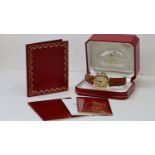 MUST DE CARTIER VERMEIL REFERENCE 1861 BOX AND PAPERS 1997