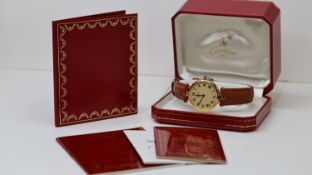 MUST DE CARTIER VERMEIL REFERENCE 1861 BOX AND PAPERS 1997