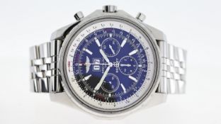 BREITLING FOR BENTLEY '6.75' AUTOMATIC REFERENCE A44362, circular black dial with applied hour