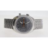 VINTAGE OMEGA CHRONOSTOP 'DRIVER' REFERENCE 145.010 CIRCA 1967, circular grey dial with baton hour