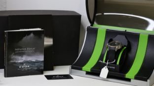 EDOX WRC X-TREME PILOT III LIMITED EDITION WITH BOX AND PAPERS 2011