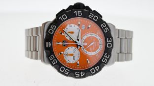 TAG HEUER CHRONOGRAPH REFERENCE CAH1113 WITH WARRANTY CARD AND SERVICE CARD 2008, circular orange