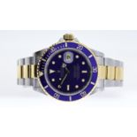 ROLEX OYSTER PERPETUAL SUBMARINER 'BLUESY' REFERENCE 16613 CIRCA 1989