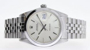 ROLEX OYSTERDATE PRECISION REFERENCE 6694 CIRCA 1986, circular silver dial with baton hour