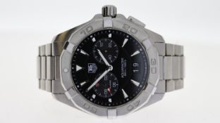 TAG HEUER AQUARACER 300M REFERENCE WAY111Z, black dial, two sub dials, alarm function, date aperutre