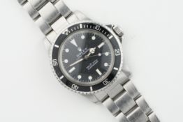 ROLEX OYSTER PERPETUAL SUBMARINER REF. 5513 CIRCA 1967, circular black matte feet first dial with