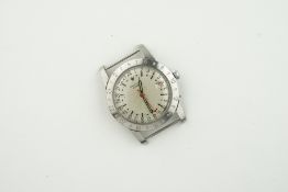 GLYCINE AIRMAN, circular off white dial with hour markers and hands, 35mm stainless steel case