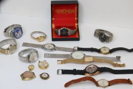 *TO BE SOLD WITHOUT RESERVE* JOB LOT OF WATCHES INCLUDING; Accurist, Timex, Sector + vintage