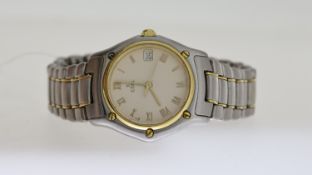 EBEL LADIES CLASSIC SPORT REF 10965, approx 25mm champagne dial with Roman Numeral hour markers,