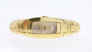 MAURICE LACROIX REF IN3012, approx 18mm gold dial, gold plated bezel and case, Maurice Lacroix