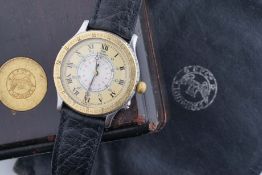 LONGINES LINDBERGH W/ BOX & BOOKLET, circular dial with hour markers and hands, 36mm case with a