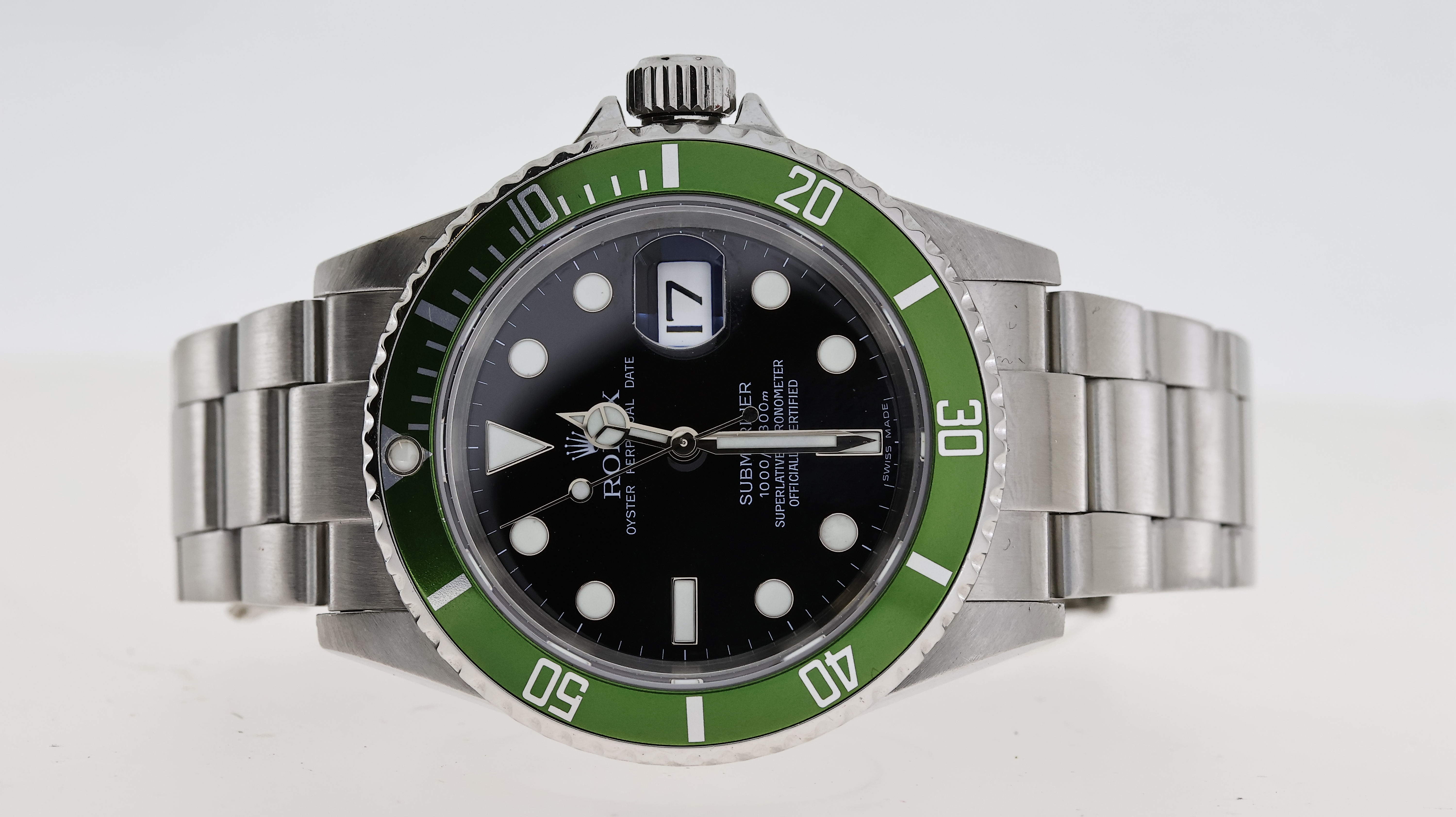 ROLEX SUBMARINER 'KERMIT' REFERENCE 16610LV CIRCA 2006