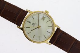 OMEGA DRESS WATCH REFERENCE 136.0104 MANUAL WIND, circular dial, baton hour markers, gold plated