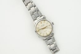 ROLEX OYSTER PERPETUAL AIR KING REF. 5500, circular patina dial with hour markers and hands, 34mm