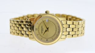 RAYMOND WEIL LADIES TRADITION REF 5398, approx 25mm gold dial with line & Roman Numeral hour