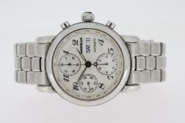 MONTBLANC STAR MEISTERSTUCK CHRONOGRAPH AUTOMATIC REFERENCE 7016, circular silver dial with