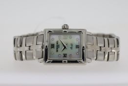 LADIES RAYMOND WEIL PARSIFAL MOTHER OF PEARL REFERENCE 9631, approx 18mm stainless steel case with