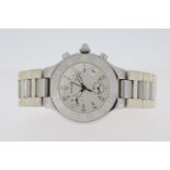 CARTIER 21 CHRONOSCAPH QUARTZ WATCH REFERENCE 2424. 38mm stainless steel case with screw down case