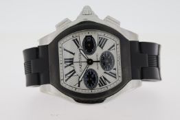 CARTIER ROADSTER XL 'PANDA' CHRONOGRAPH AUTAOMTIC REFERENCE 3405, cream dial with black Roman