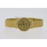 LADIES OMEGA DEVILLE 1387 QUARTZ, gold plated, Omega bracelet and clasp, 20mm