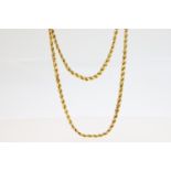 High Carat Chain, tested as 18ct+ believed to be 20-22ct, approx 27g gross