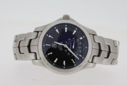 TAG HEUER LINK AUTOMATIC REFERENCE WJF211A, black dial with oversized seconds subsidairy dial,