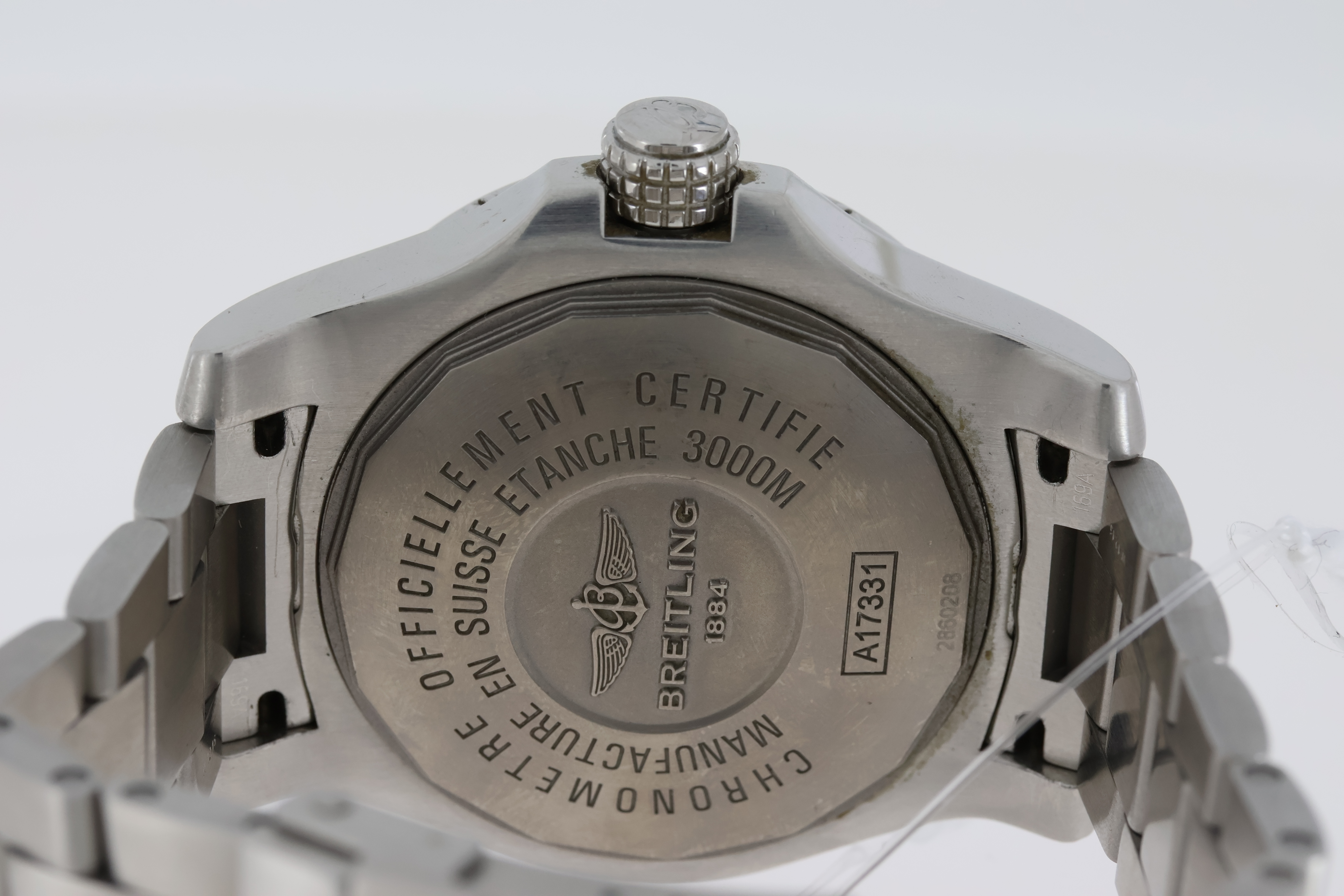 BREITLING AVENGER II SEAWOLF REFERENCE A17331 BOX AND PAPERS 2015, circular black dial with arabic - Image 5 of 5