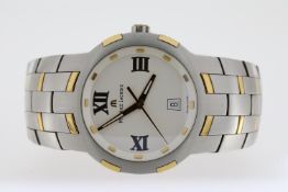 MAURICE LACROIX QUARTZ WATCH REFERERENCE AF45359, approx 48mm stainless steel case, with screwdown