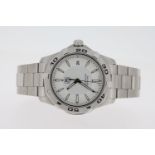 TAG HEUER AQUARACER 300M REFERENCE WAP1111, silver dial, stainless steel, 41mm (inc crown guards)