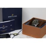 BREITLING SUPEROCEAN REFERENCE A17367 WITH BOX AND PAPERS 2019, 44mm case, black dial with