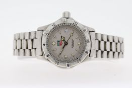 ladies tag heuer professional reference 962208-2, grey dial, stainless steel bezel, case and