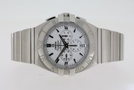 OMEGA CONSTELLATION DOUBLE EAGLE CHRONOGRAPH AUTOMATIC CIRCA 2006, approx 44mm stainless steel