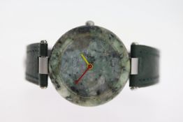 TISSOT R150 ROCKWATCH, green stone case belived to be Swiss Granite, 30mm case, quartz, with