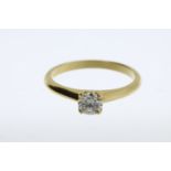 0.34ct Diamond Single Stone Ring, Anchor certificate stating H colour, I1 clarity, 18ct