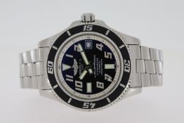 BREITLING SUPEROCEAN HERITAGE II REFERENCE A17364 CHRONOMETER AUTOMATIC, black dial, Arabic