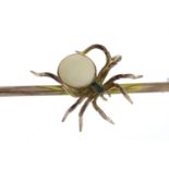 Opal set Spider Brooch, 9ct, large size, Circa early 20th Century