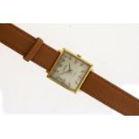 *TO BE SOLD WITHOUT RESERVE* VINTAGE ROAMER MECHANICAL WRISTWATCH, square silver patina dial with